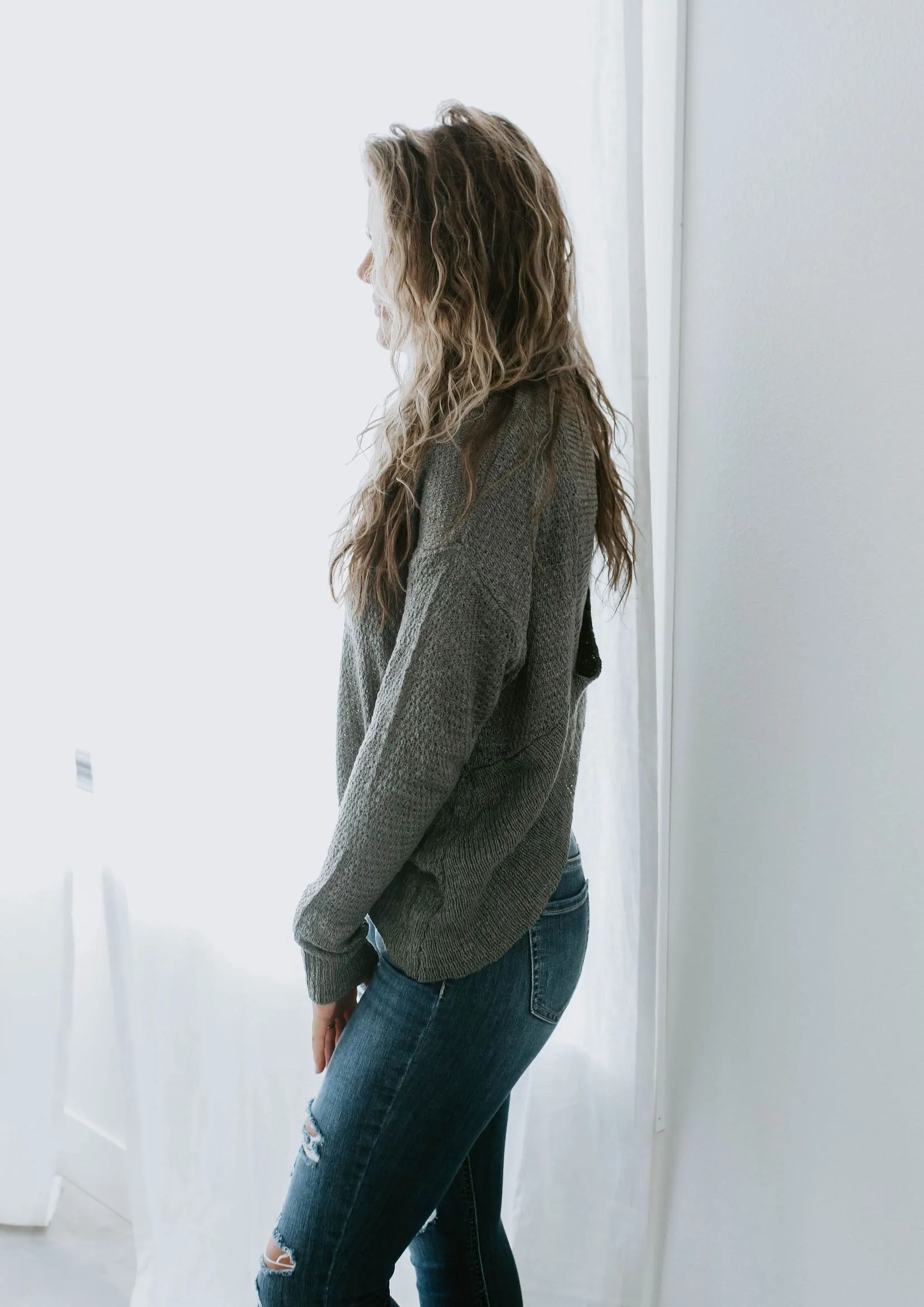 Alexa Open-Back Loop Sweater