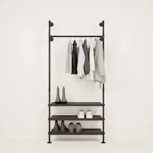 ALVA METAL – Wardrobe rail and shelf | wardrobe rail and metal shelf