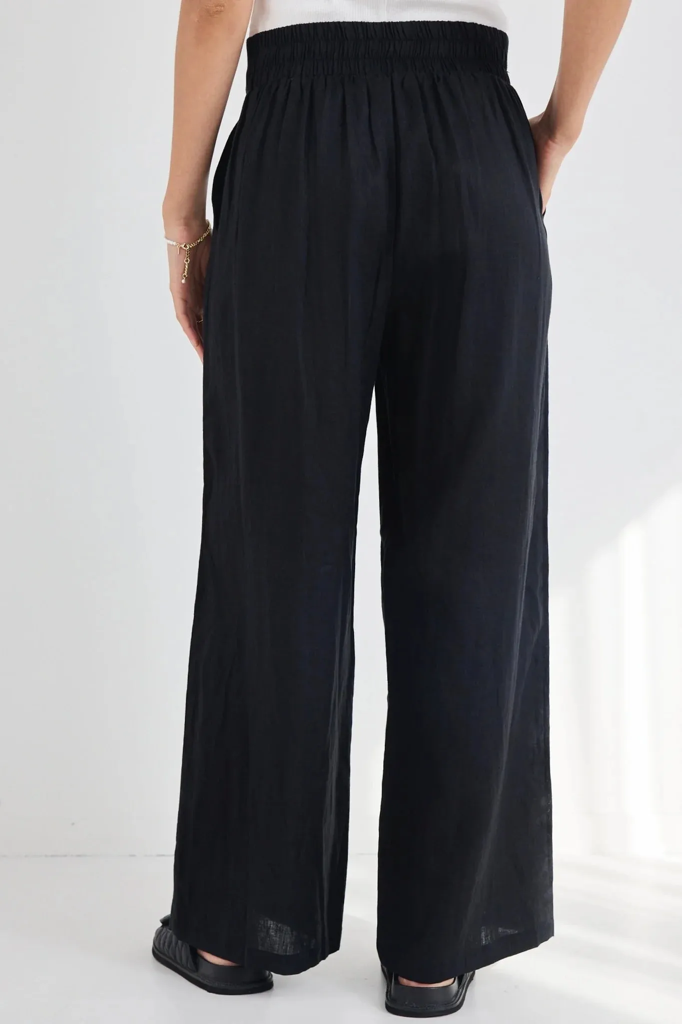 Among the Brave Guardian Black Linen Pant