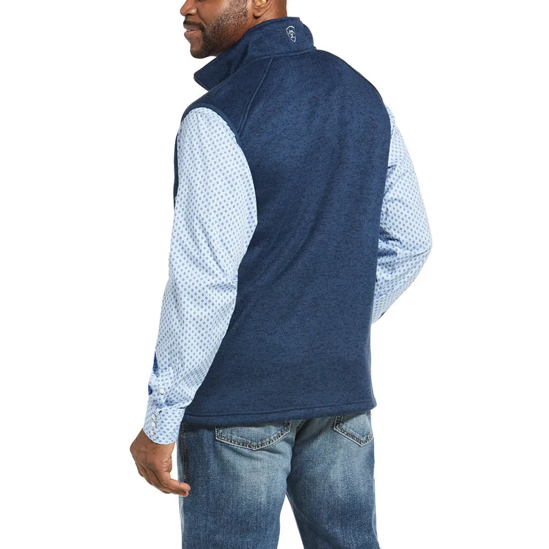 'Ariat' Men's Caldwell Full Zip Vest - Indigo Heather