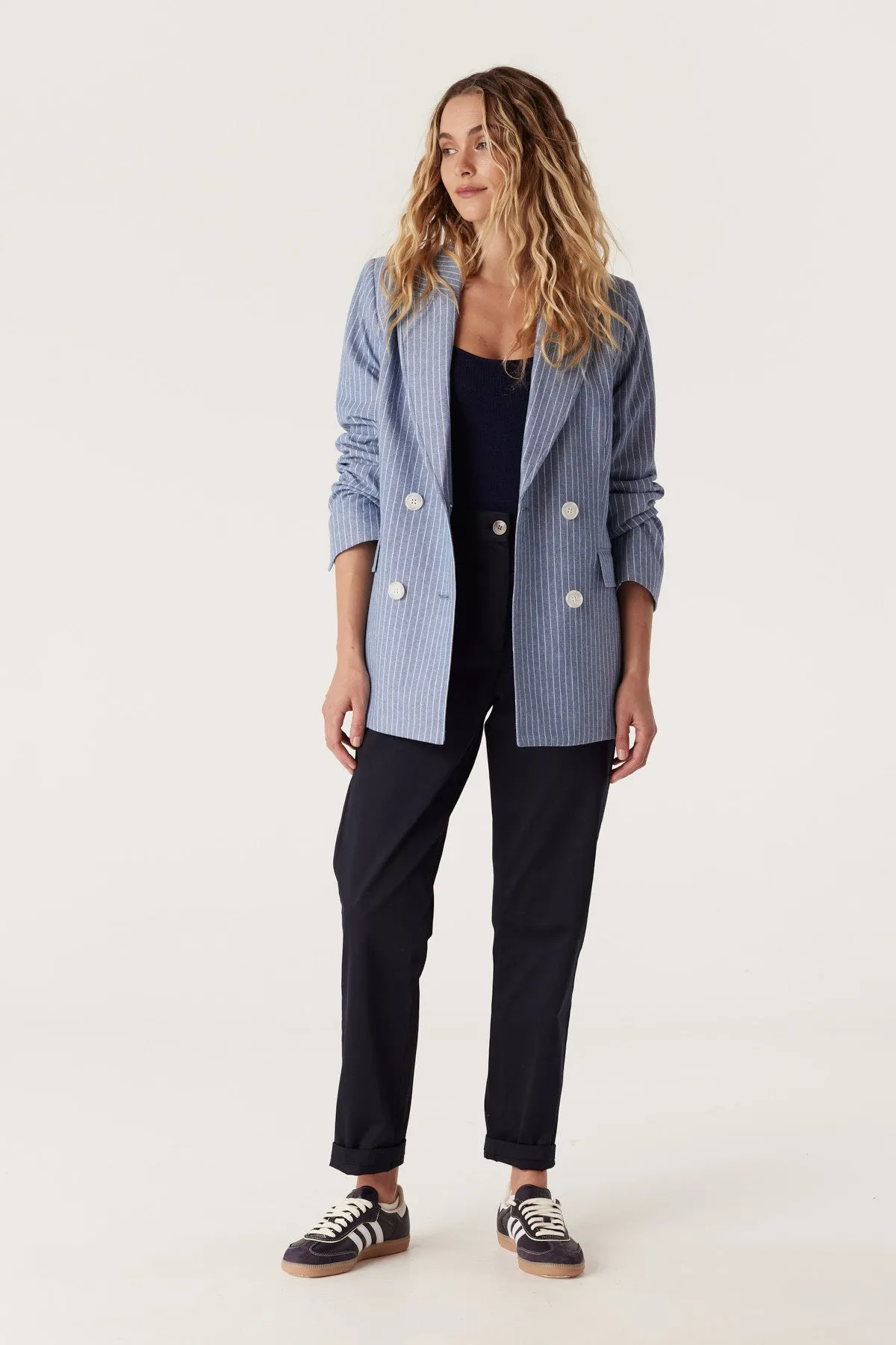 Austin Pinstripe Blazer - Blue Pinstripe