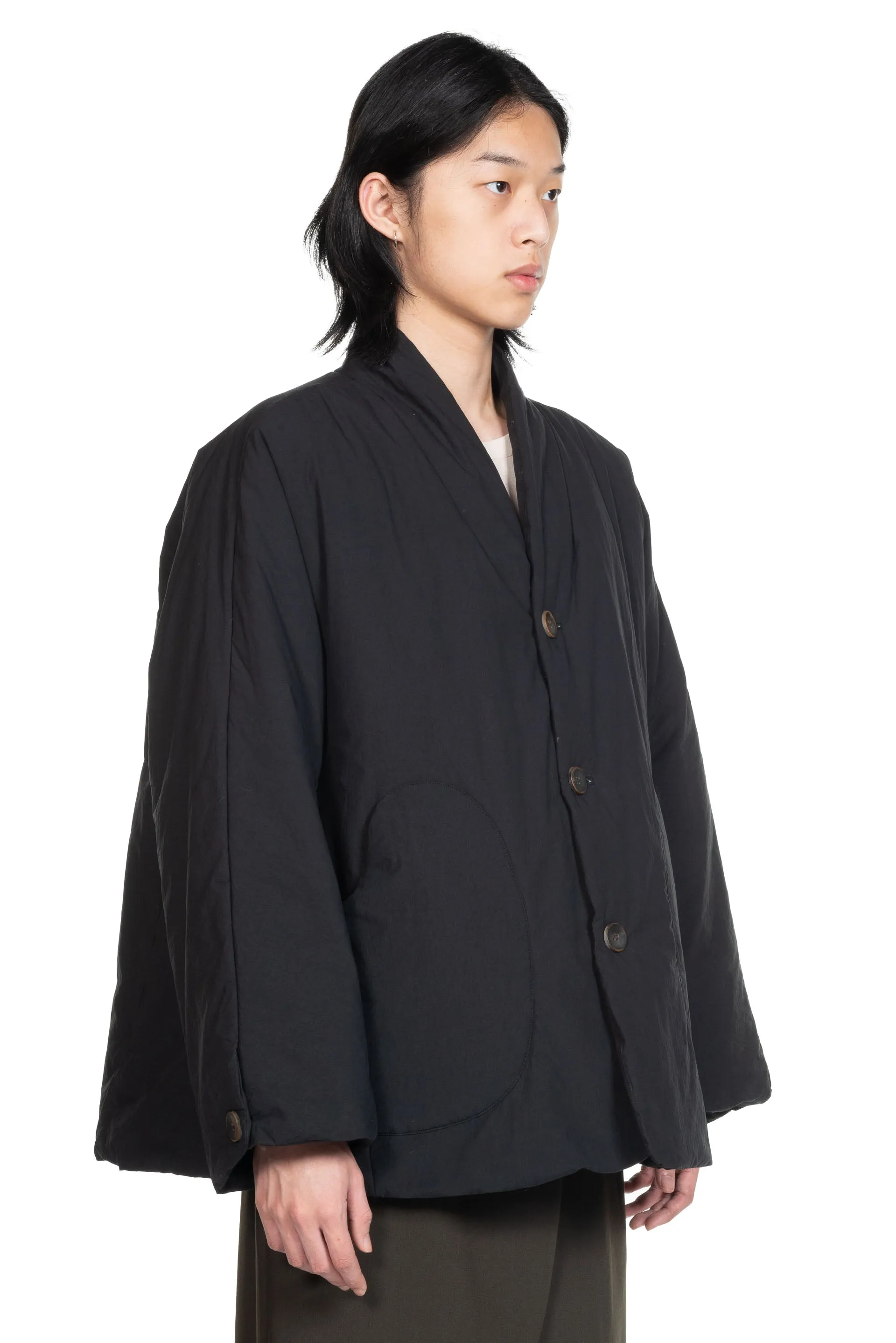 Black Padded Cotton Jacket