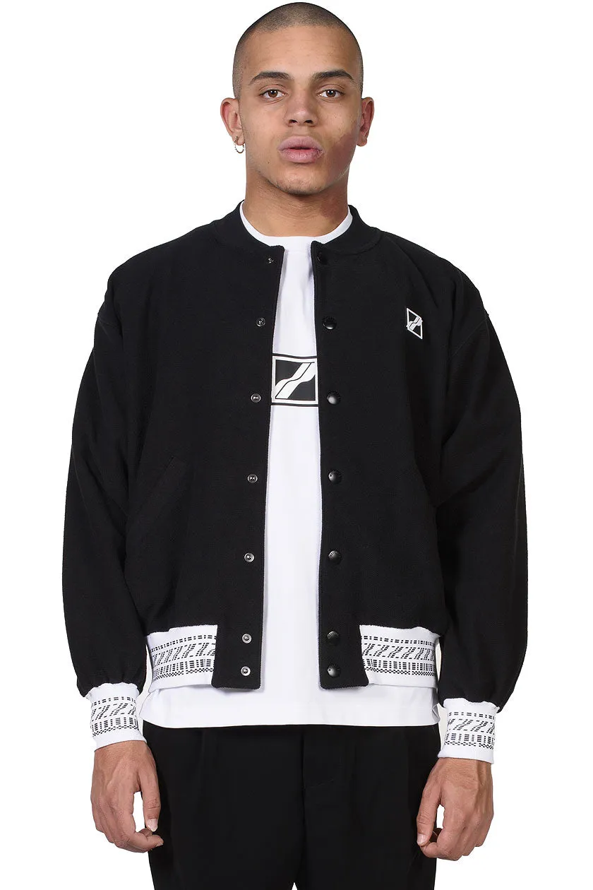 Black Washed Logo Print Jacket