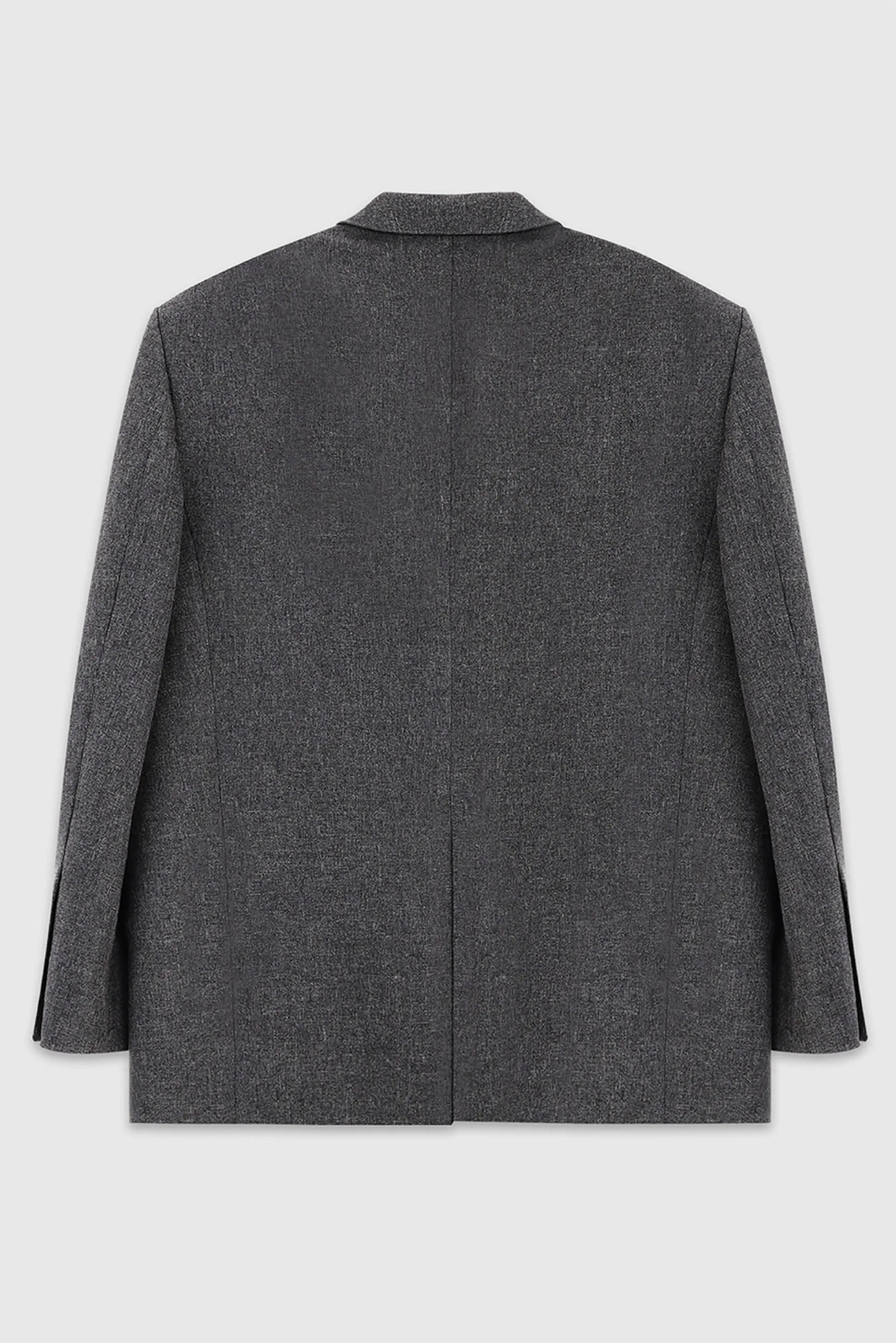 Charcoal Oversized Suit Logo Blazer