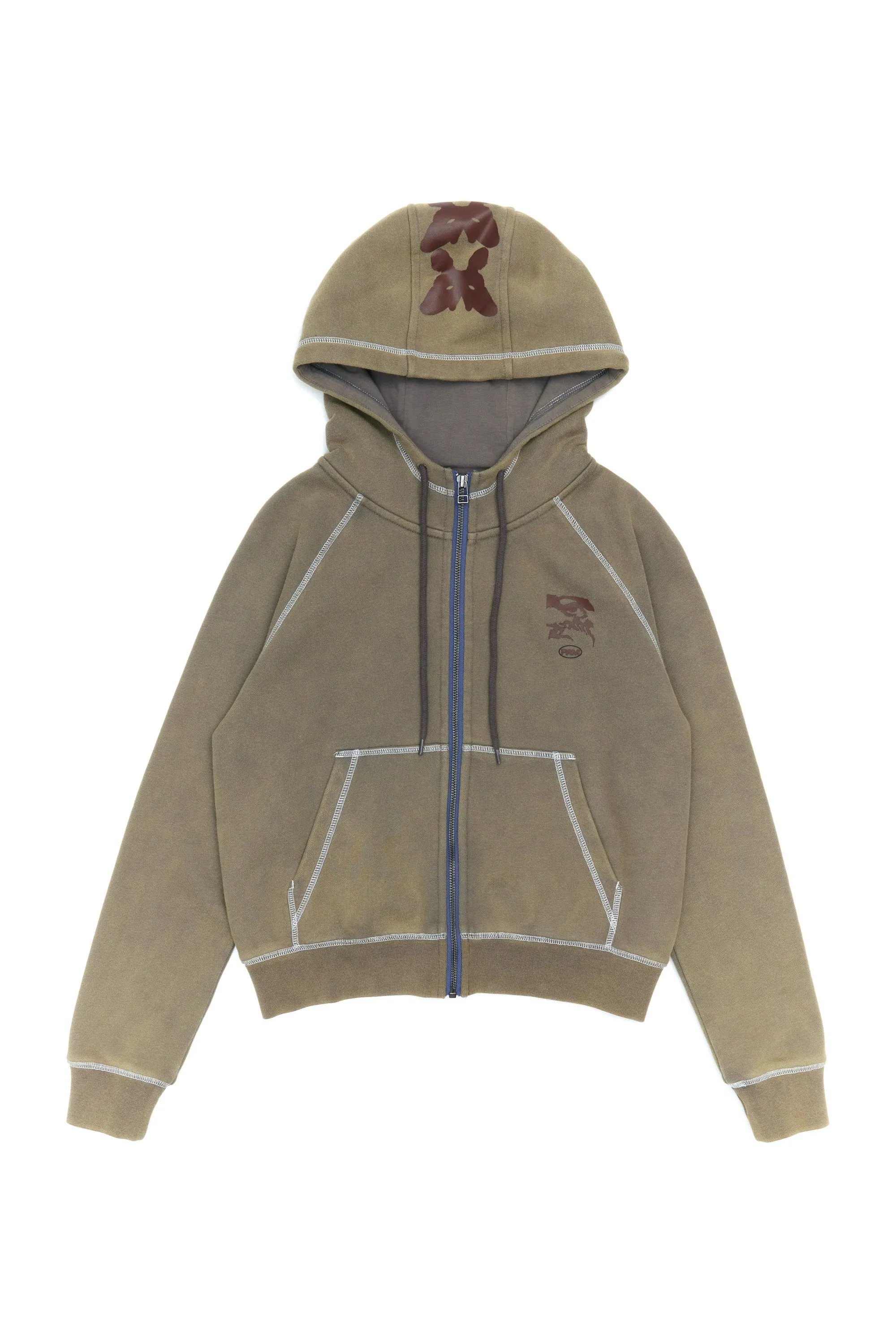 CHERRY MOON HOODED ZIP THRU SWEAT