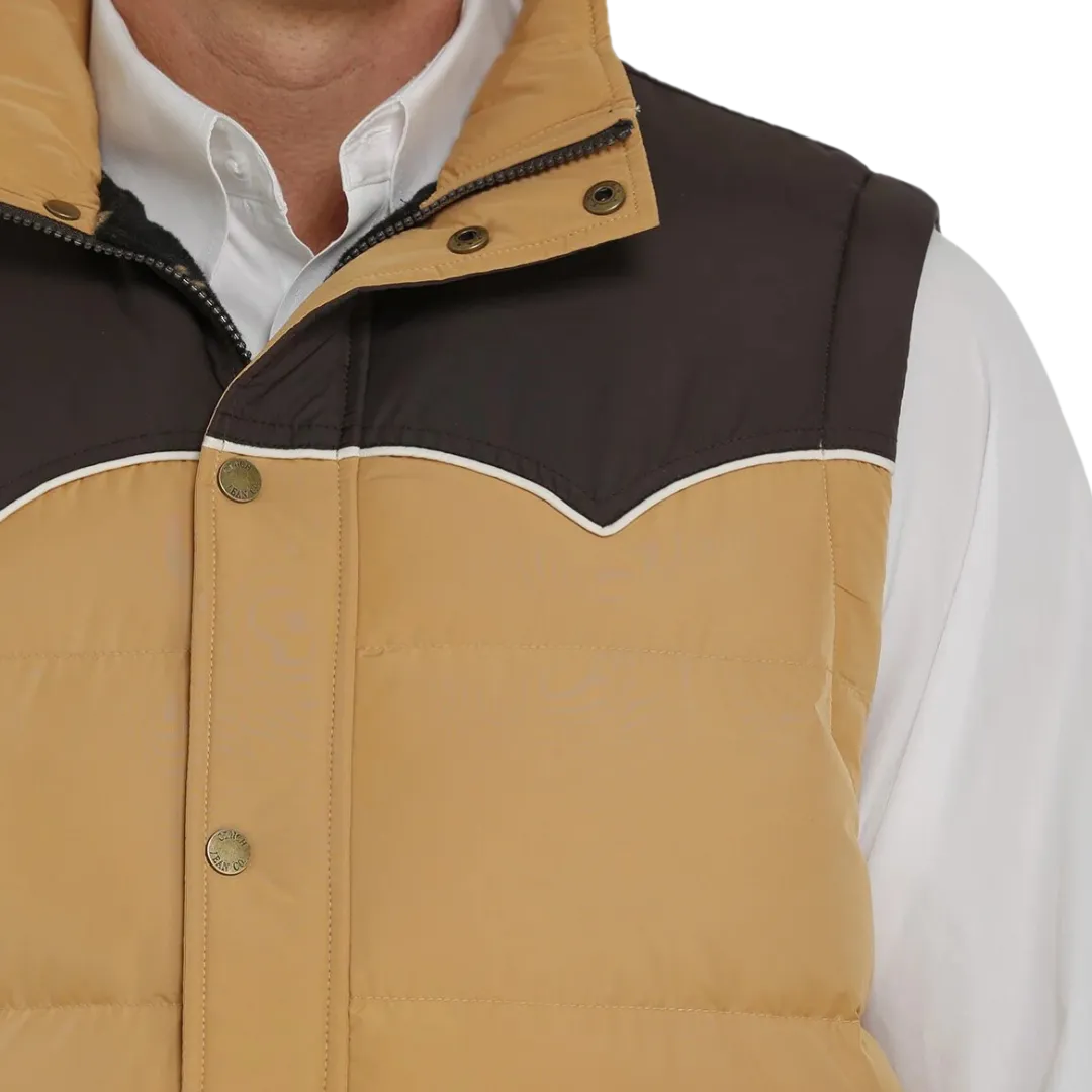 Cinch Men's Gold Brown Vest