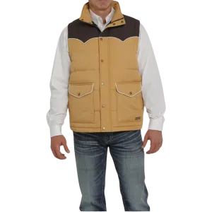 Cinch Men's Gold Brown Vest