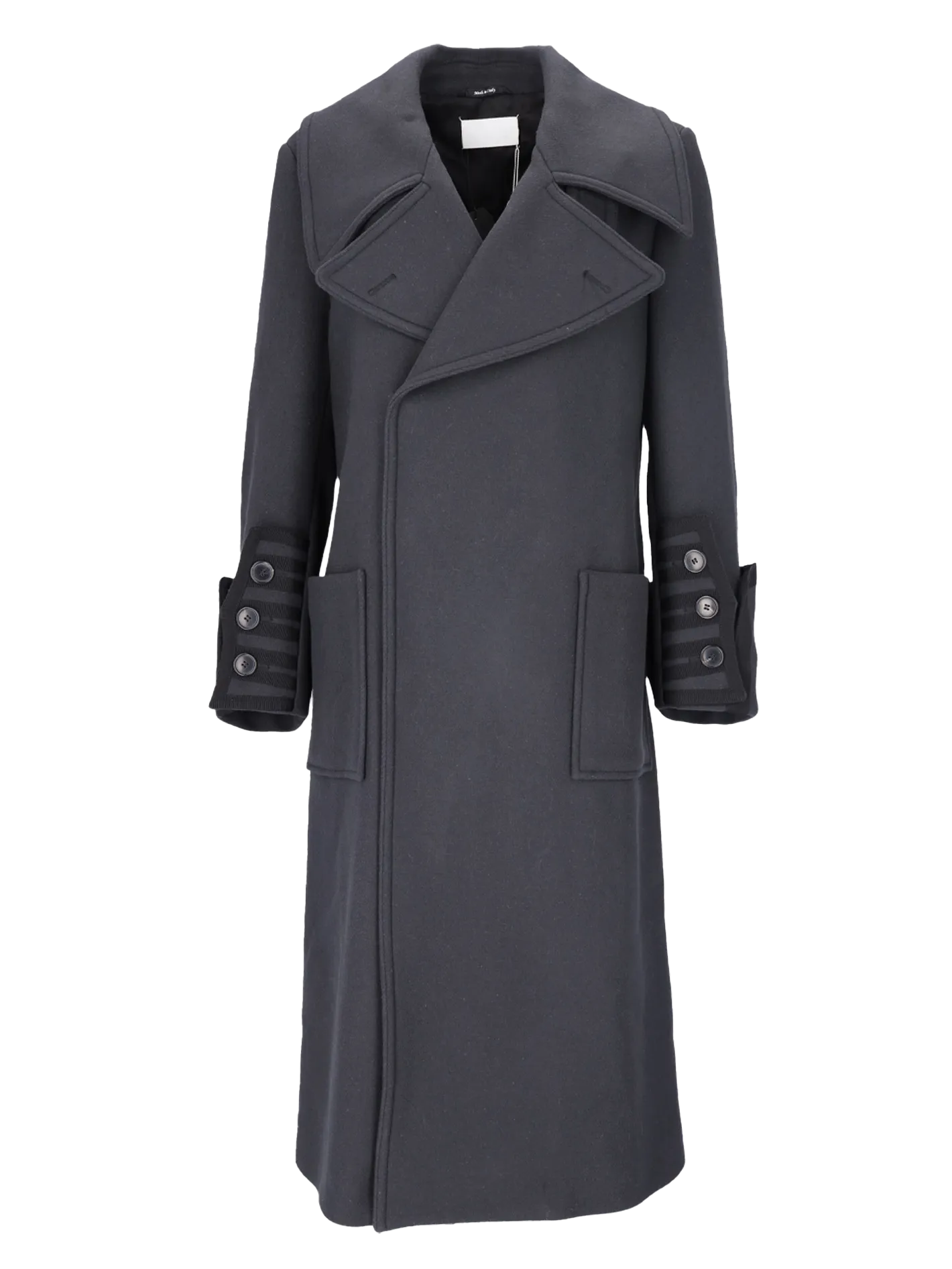 double-breasted wool coat