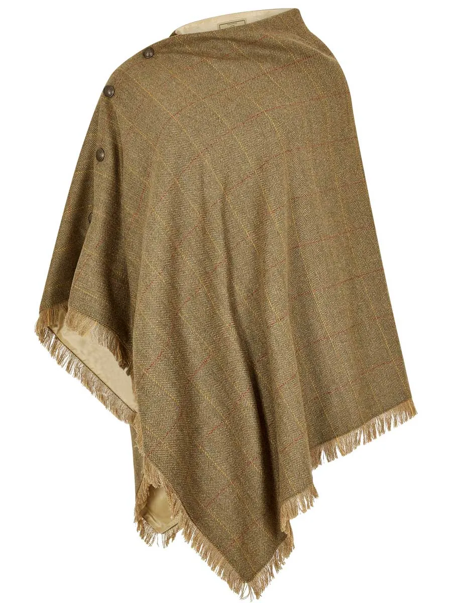 DUBARRY Hazelwood Ladies Tweed Poncho - Elm