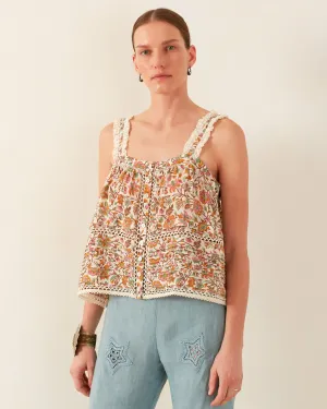 Effie Garden Party Silk Top