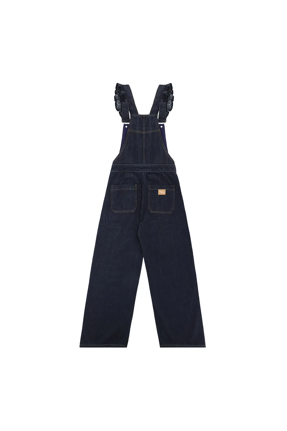 Elodie Frill Overalls in Dark Vintage