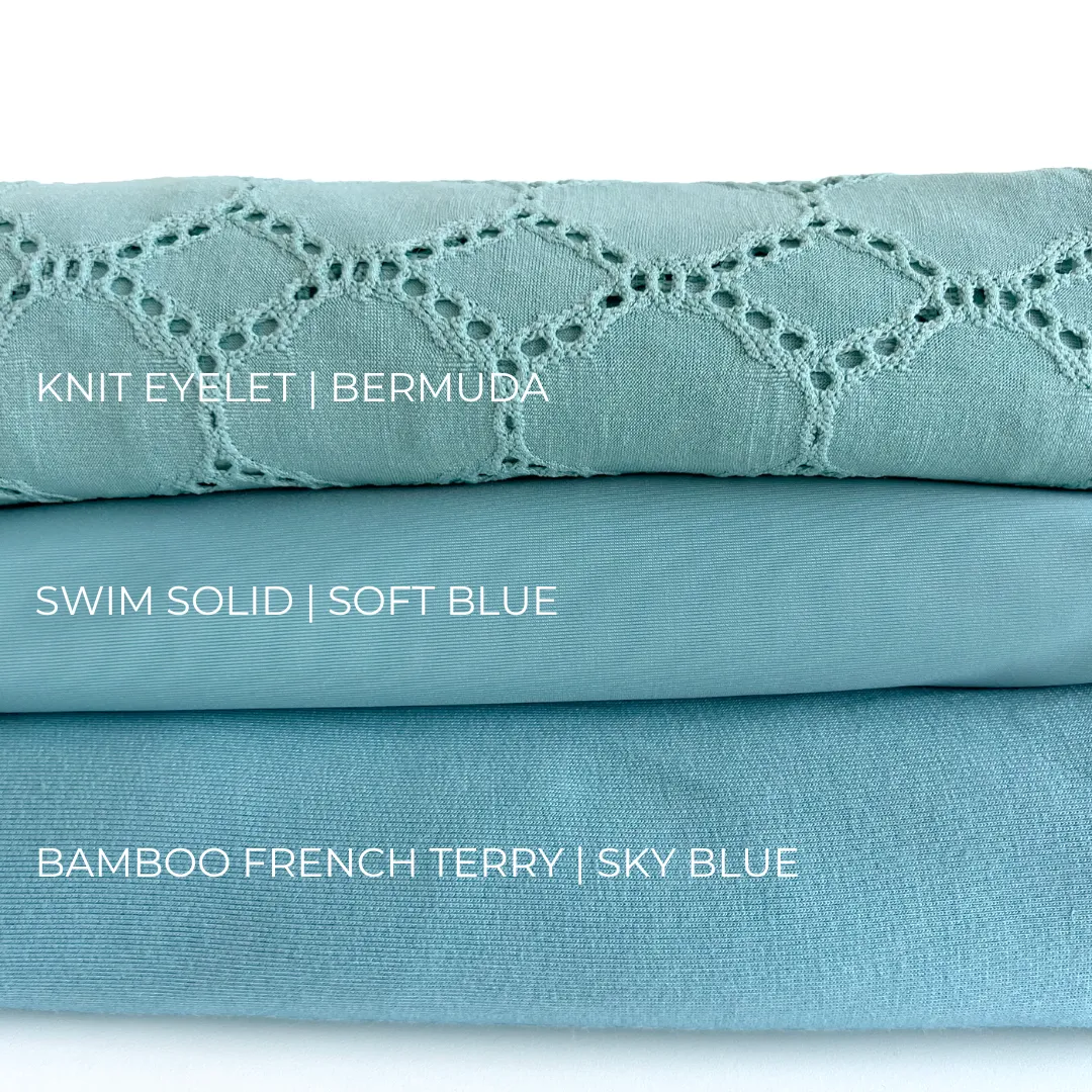 Eyelet Knit | Bermuda Blue