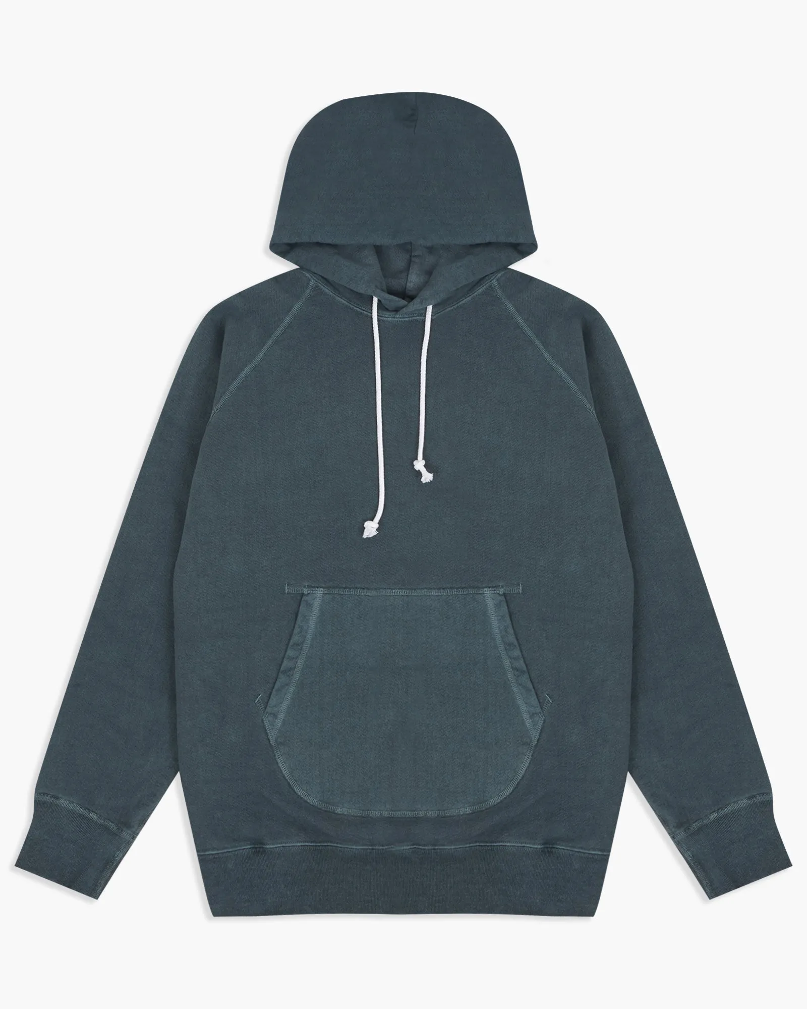 Good On Raglan Pullover Hood Sweat - Pigment Dyed Slate