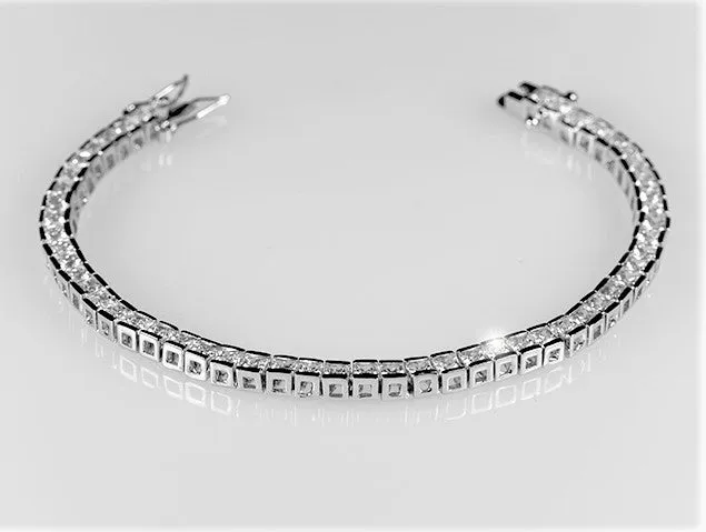 Hana Princess CZ Tennis Bracelet – 7in | 11ct