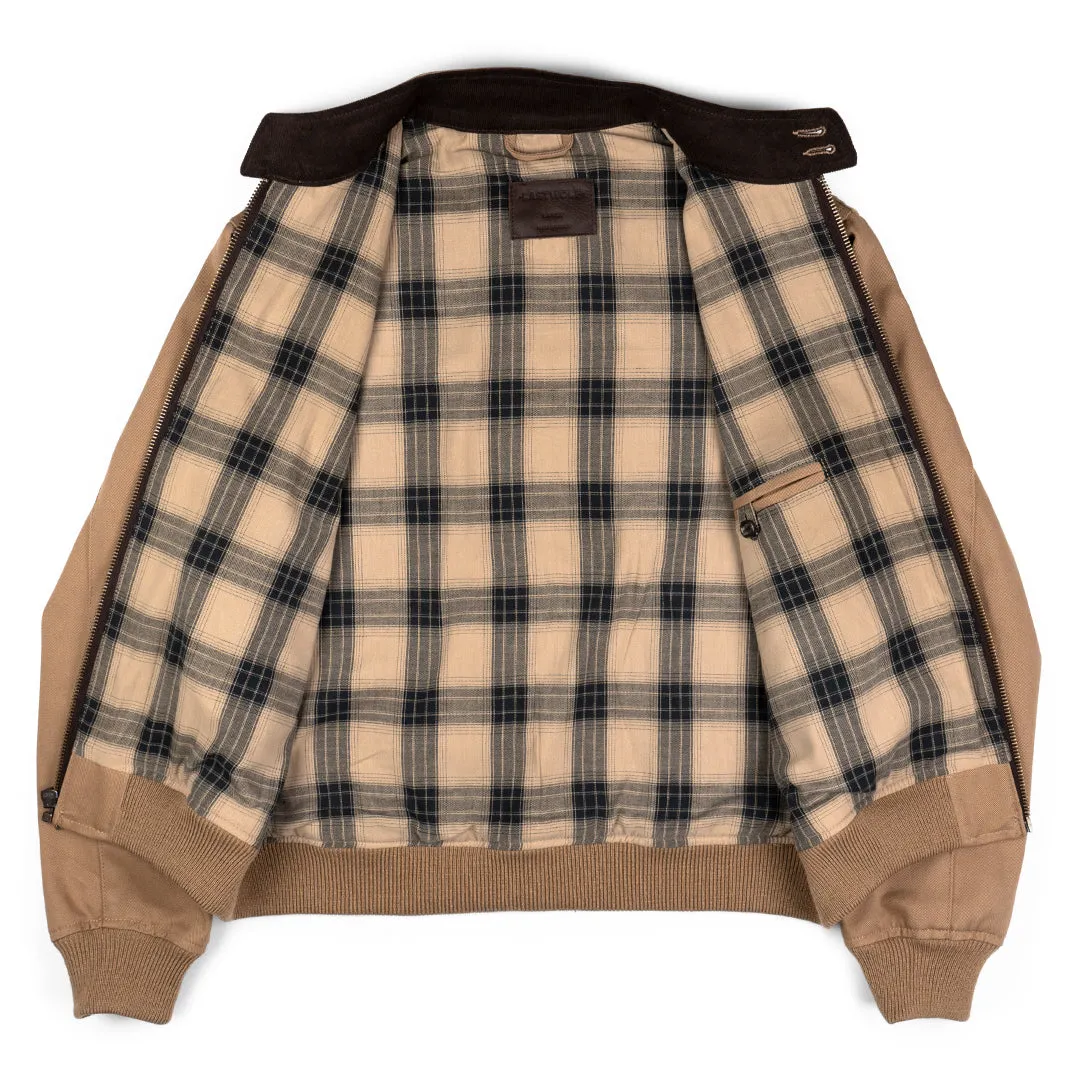 HIGHLAND TWILL BOMBER JACKET-SANDSTONE