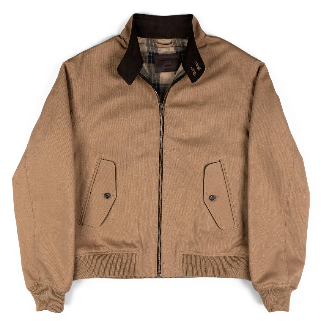 HIGHLAND TWILL BOMBER JACKET-SANDSTONE