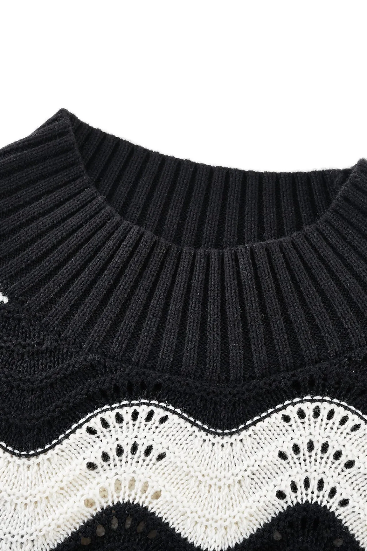 Jacquard Cotton Wool Pullover