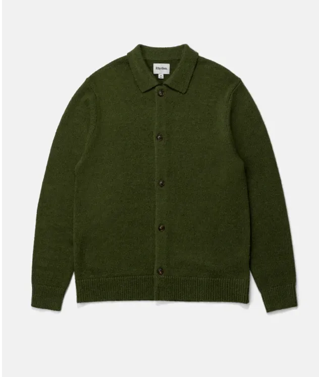 Jono Mohair Cardigan in Forest