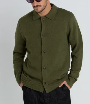 Jono Mohair Cardigan in Forest