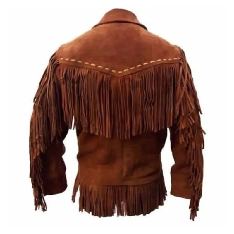 Men Best Biker Fashion Style Western Suede Leather Cowboy Jacket