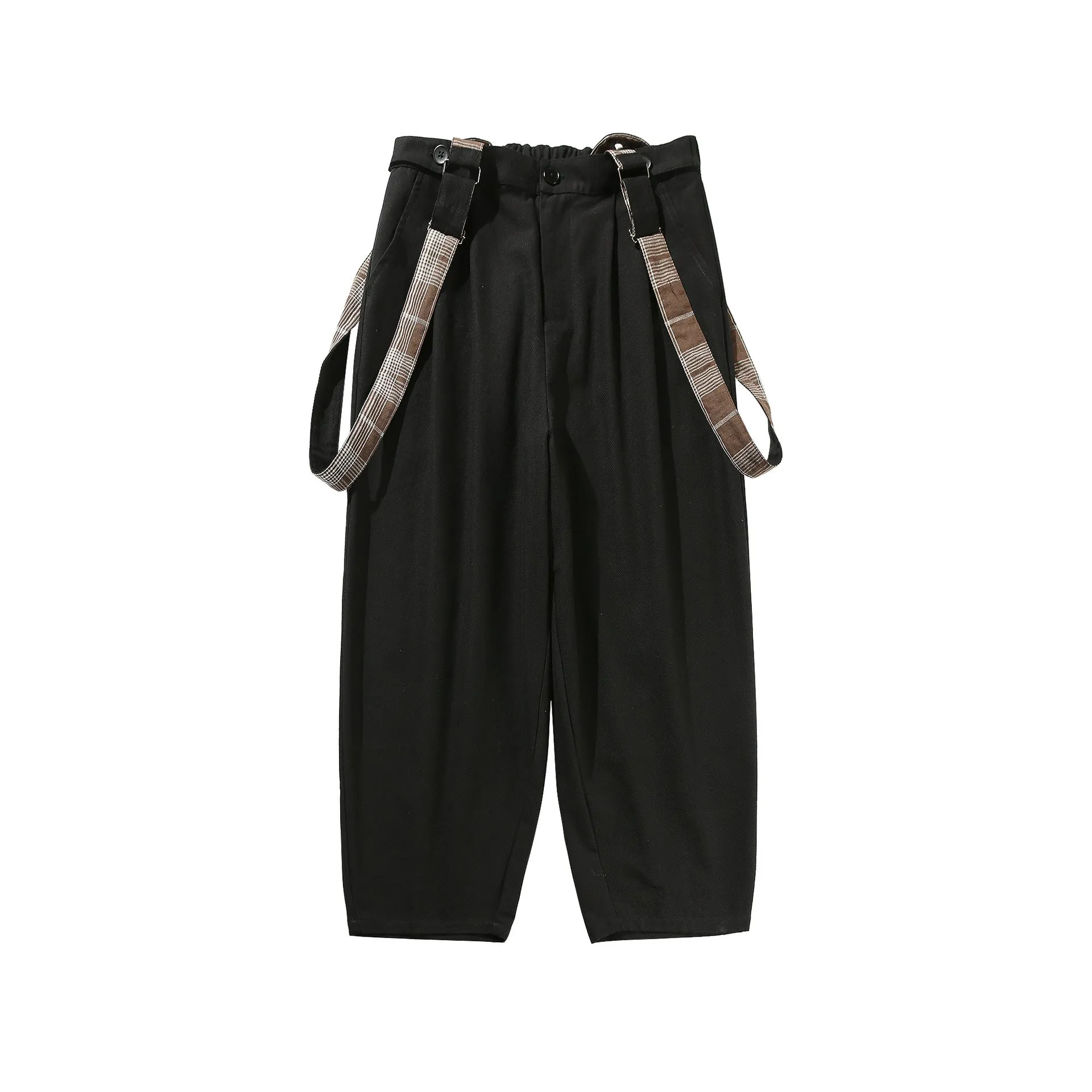 Men's Retro Overalls Overalls Fashion Slim Fit Jumpsuit Belt