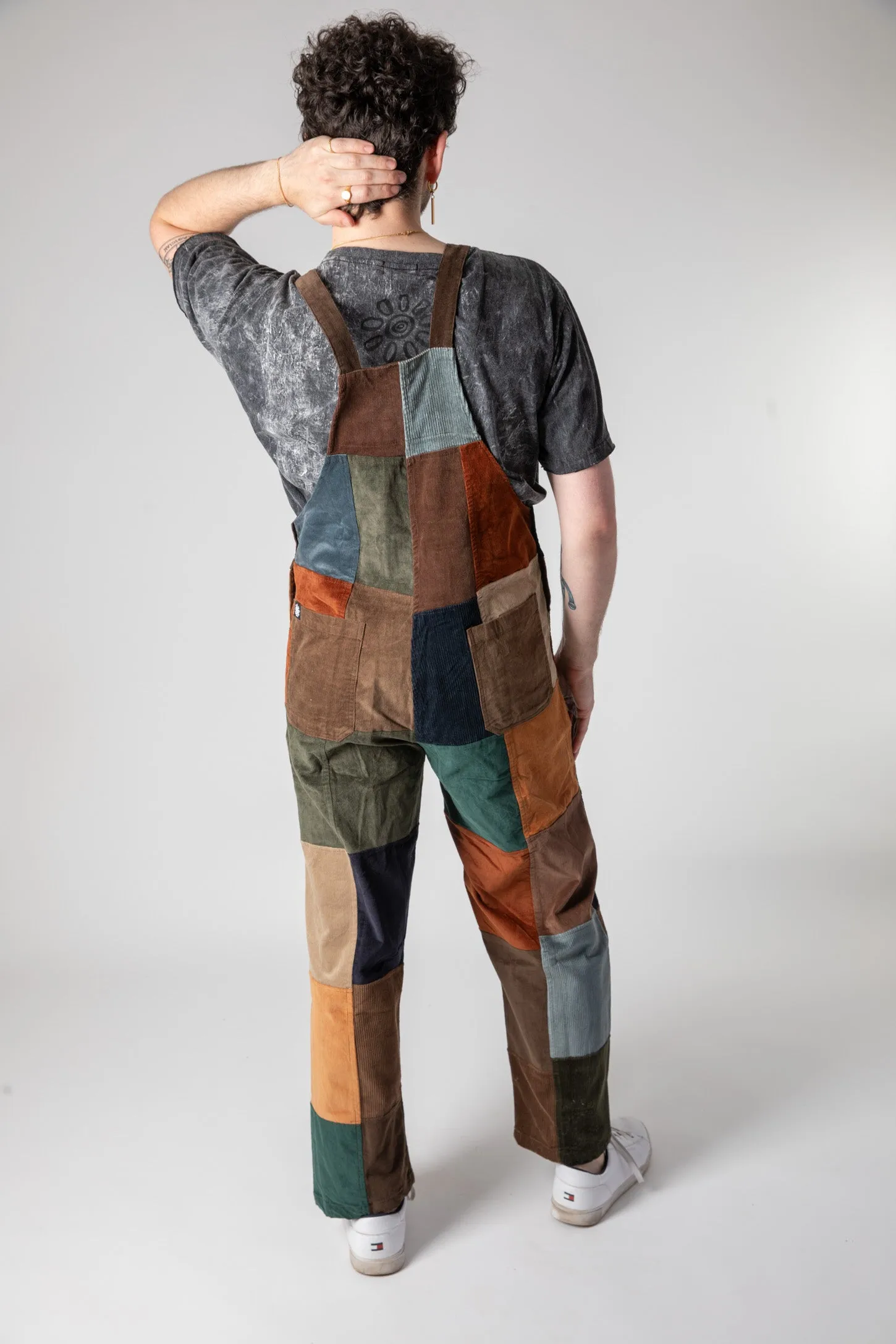 Mens Corduroy Overalls with Nagarkot Patchwork: High-Quality and Stylish