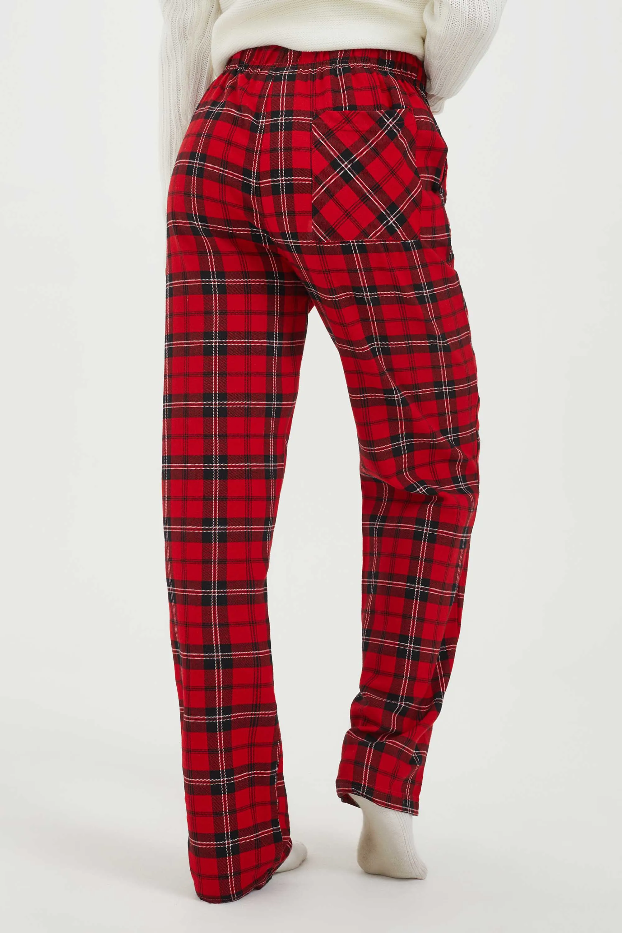 Printed flannel relaxation pants