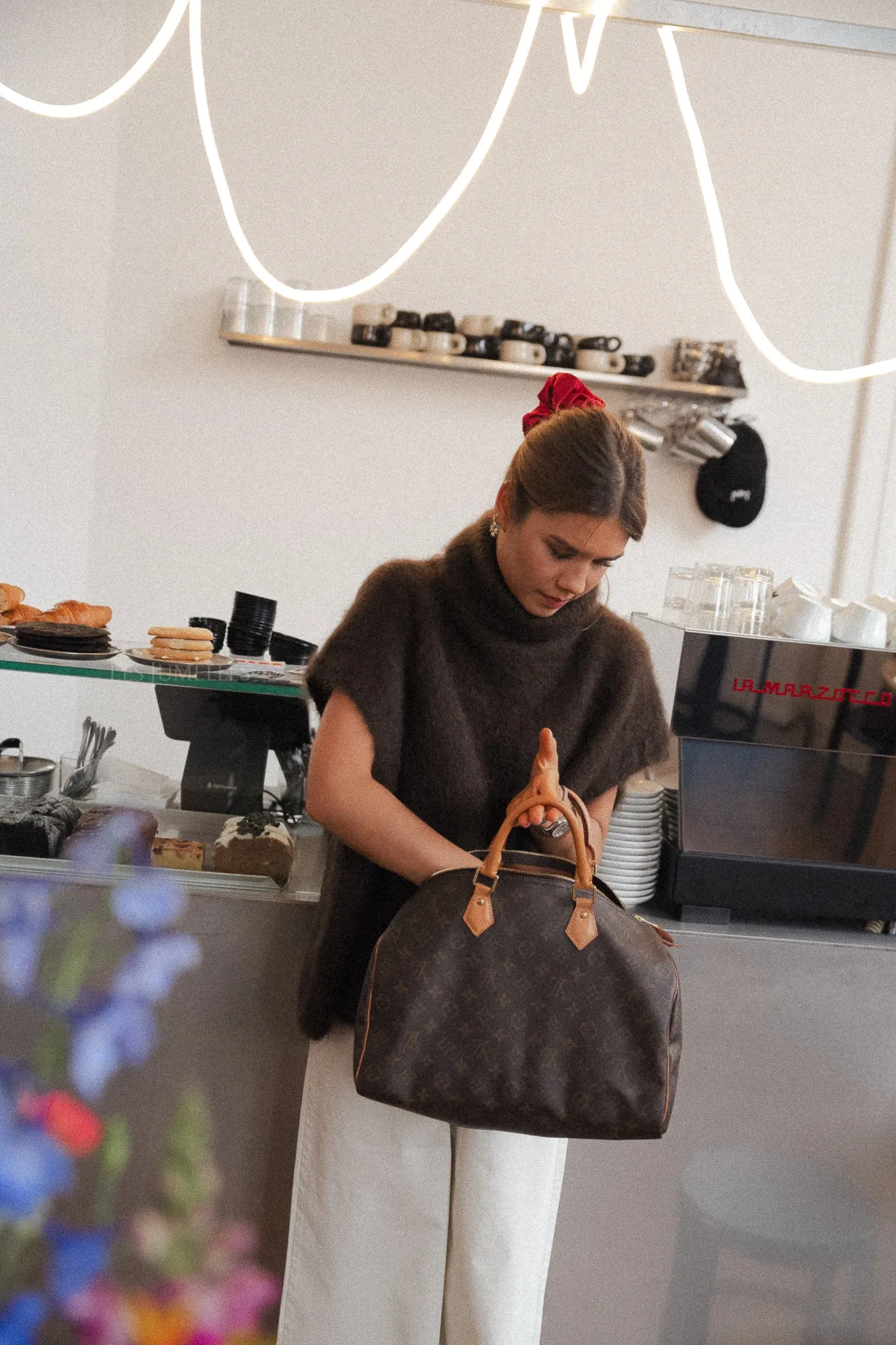 Brown Ruth Mohair Rollneck Sweater