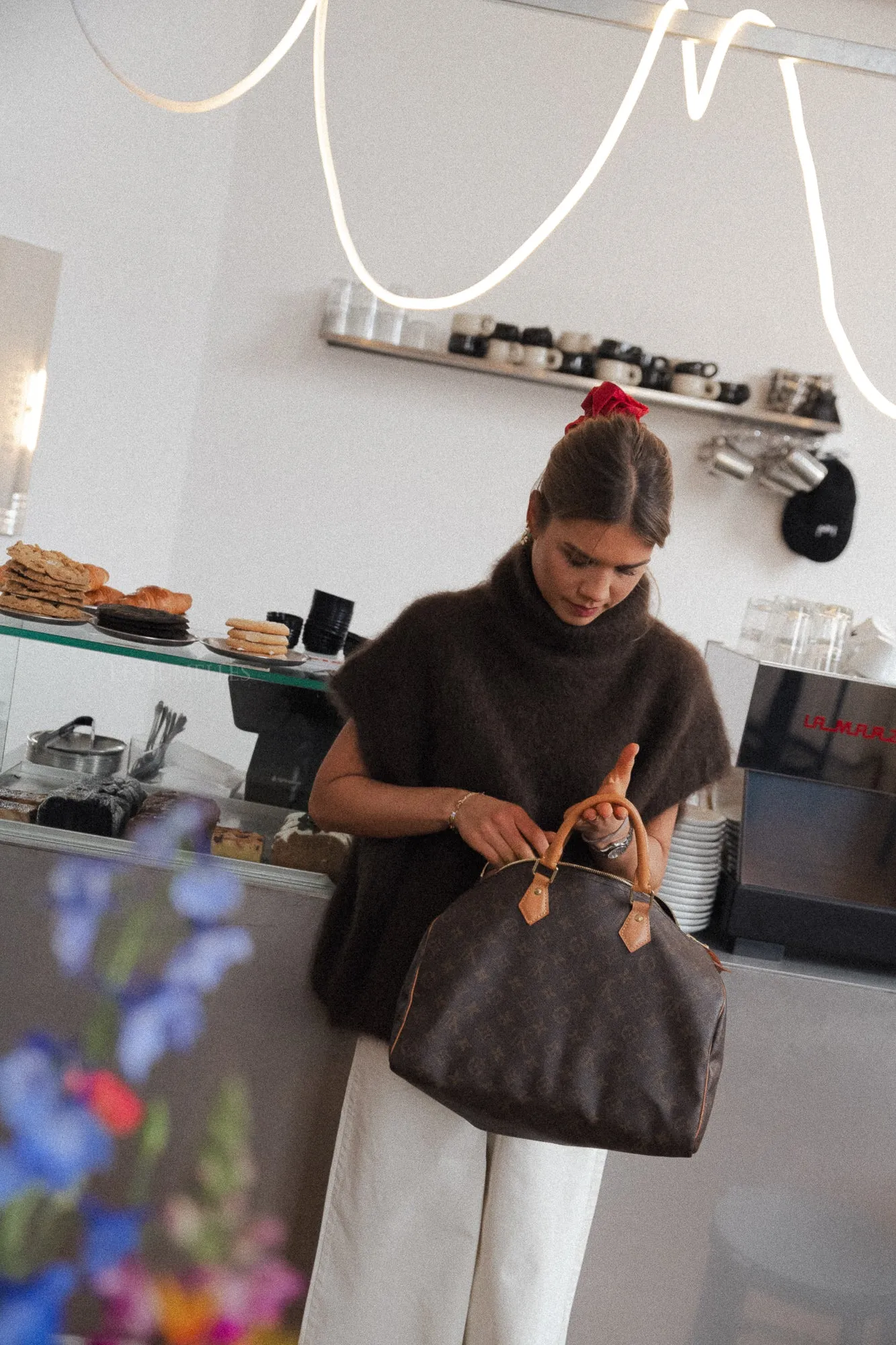 Brown Ruth Mohair Rollneck Sweater