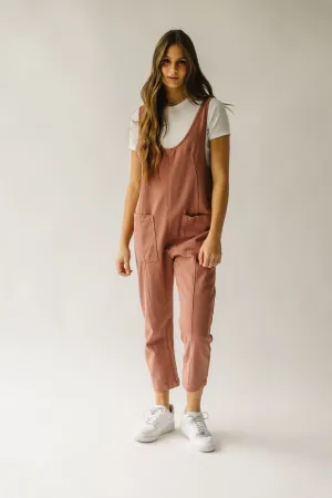 The Beckman Denim Overall in Rose