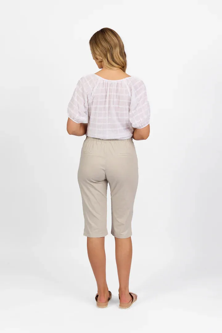 Vassalli Slim Leg Pant - Stone